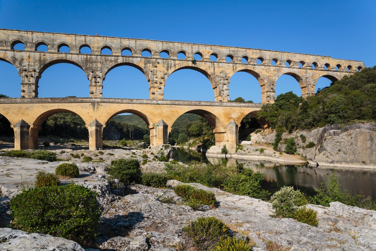 Pont du Gard，罗马渡槽，法国。 作者 未知未知