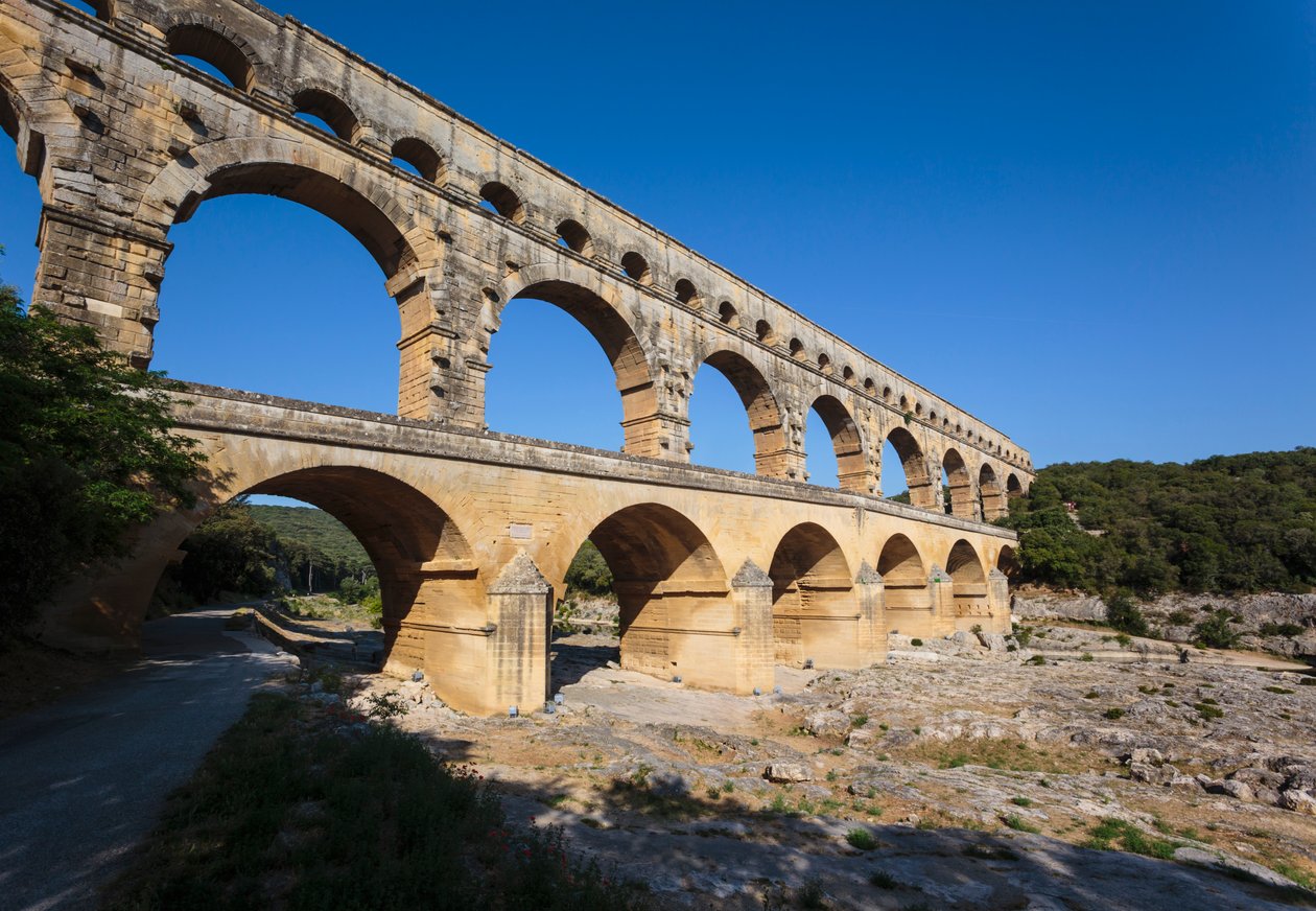 Pont du Gard，罗马渡槽，法国。 作者 未知未知