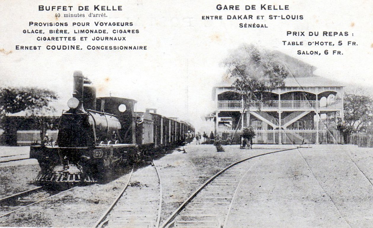 车站的明信片在Kelle，c.1908 作者 未知未知