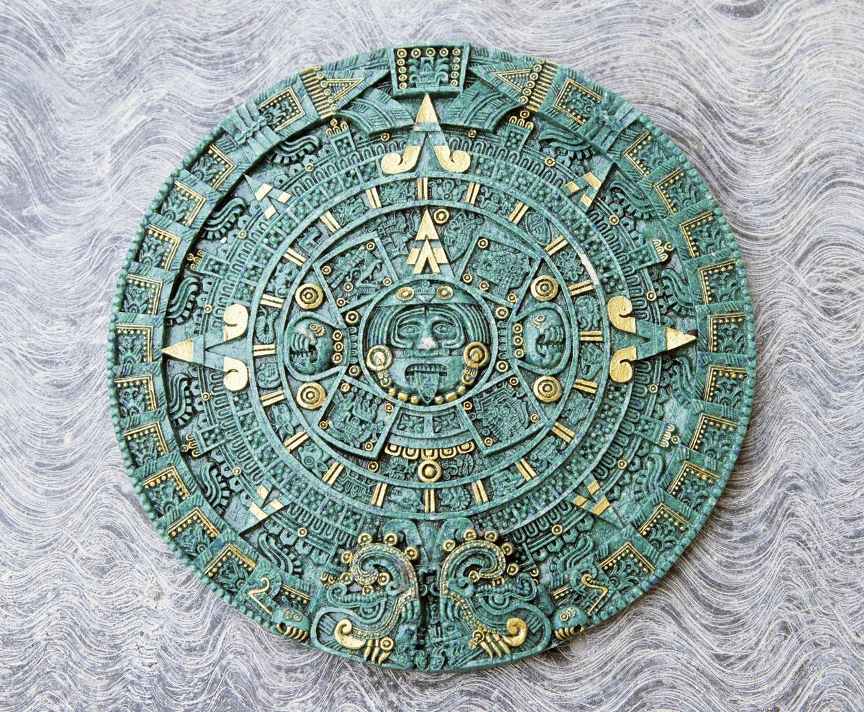 纪念品复制的伟大的日历石，阿兹台克人，16世纪 作者 未知未知