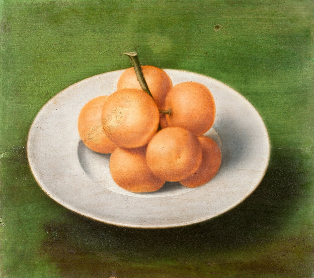 静物画用在板材的桔子 作者 未知未知
