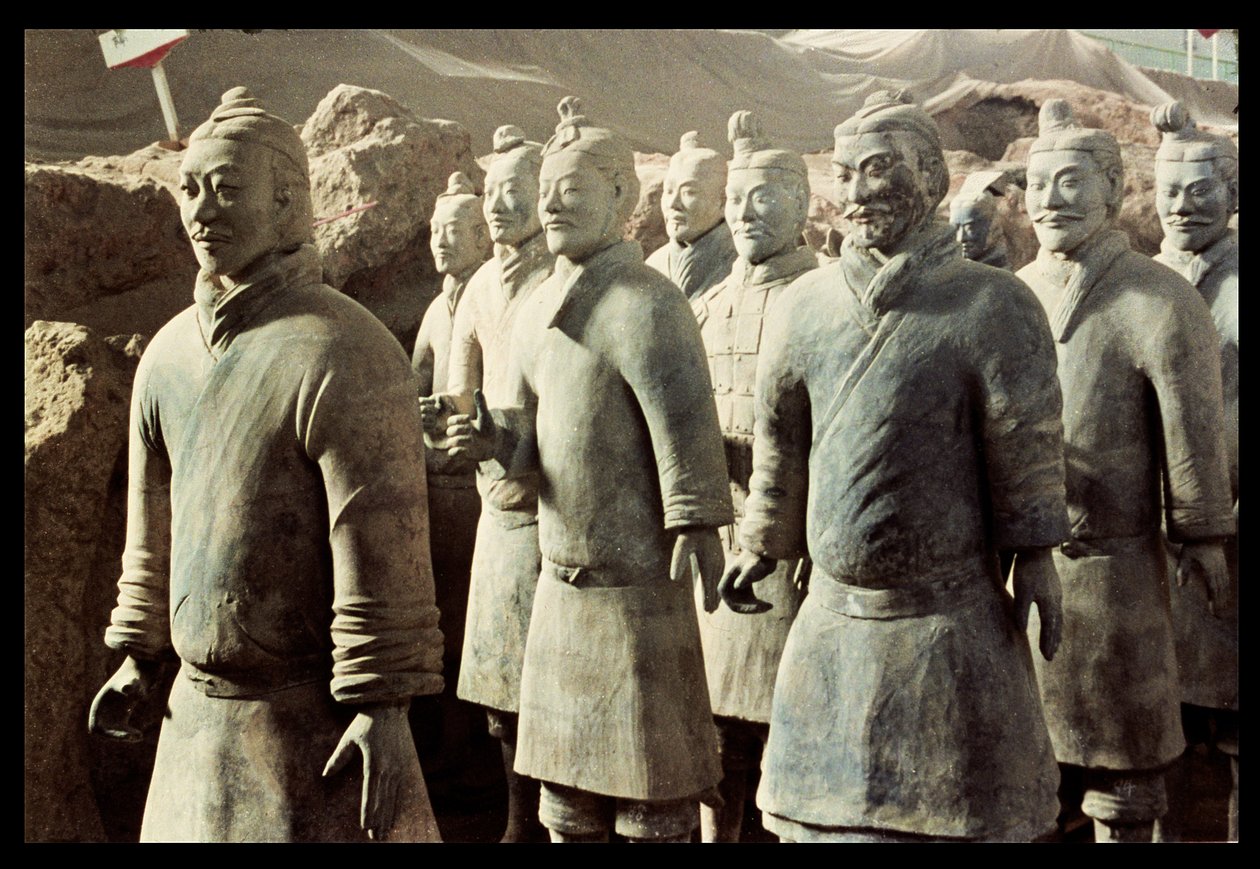 秦始皇兵马俑，公元前210年;战士（细节） 作者 未知未知