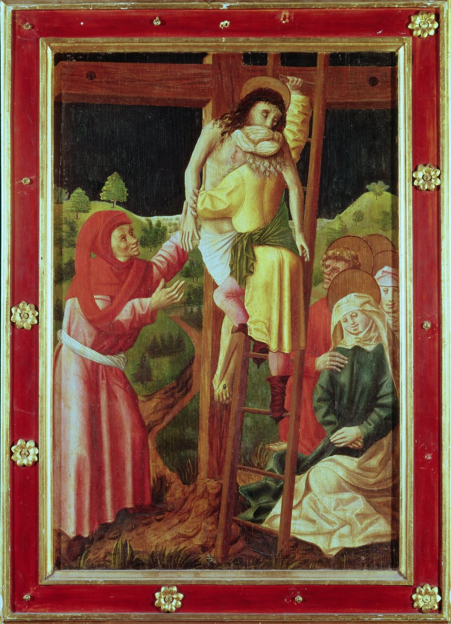 沉积，c.1490（面板上的蛋彩画） 作者 未知未知