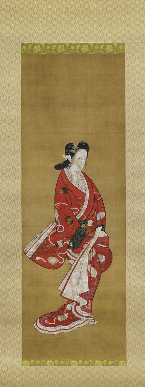 未知的日本人 - 站立的美 作者 未知未知