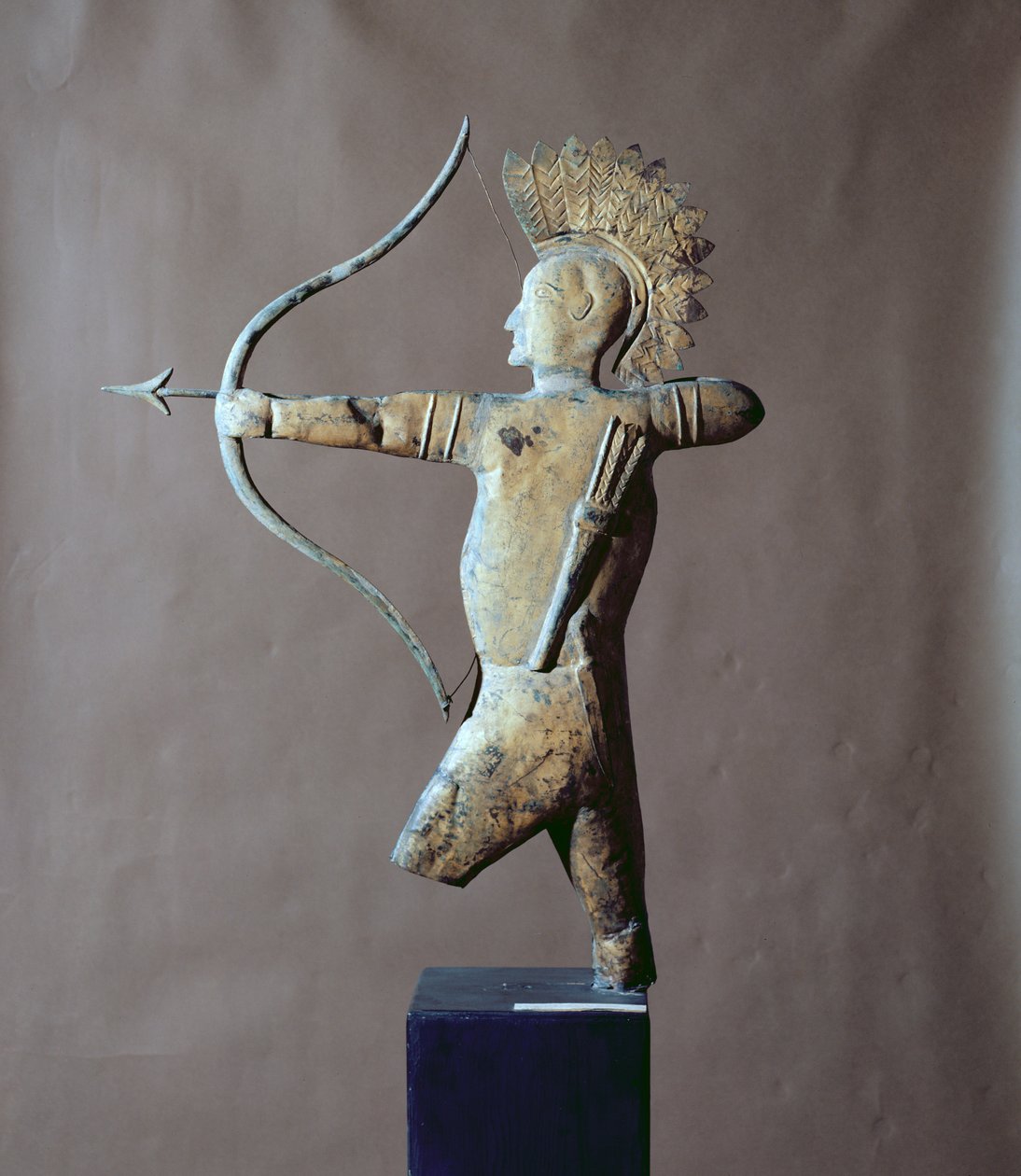 美国印第安人的风向标，1820（金叶） 作者 未知未知