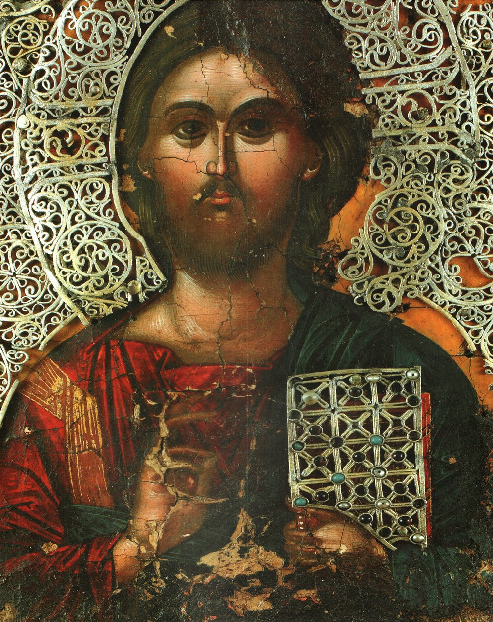Pantokrator（Vatopedi双连画的一部分，被称为Theodora女皇的玩具） 作者 不明