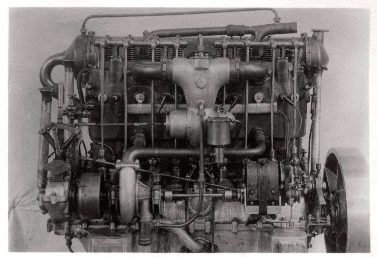 齐柏林飞艇LZ 6的115 PS戴姆勒飞艇发动机，c1909-1910 1933年 作者 不明