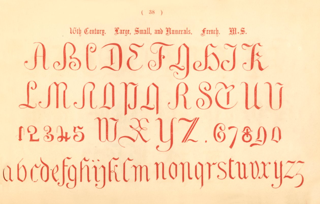 16世纪。大，小和数字。法国人女士，1862年 作者 不明