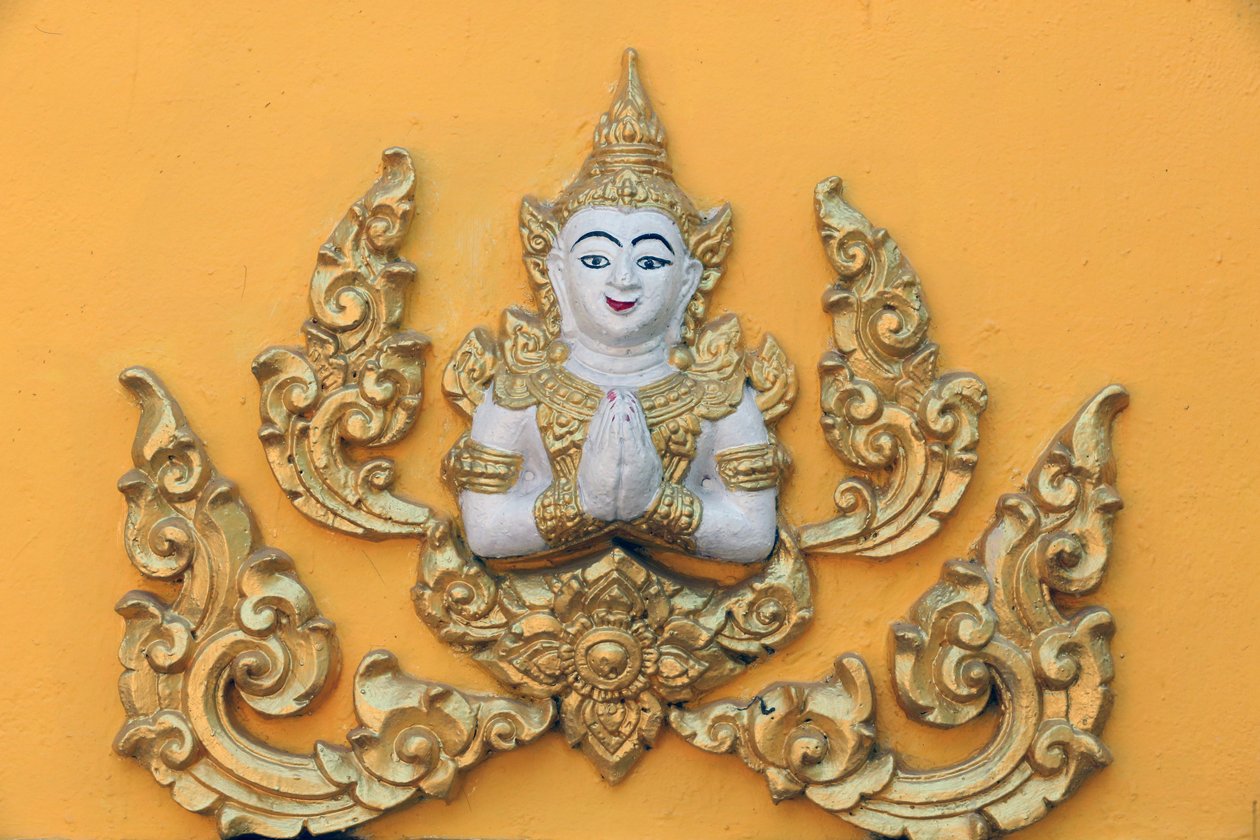 20151030, 老挝万象:Wat Si Muang (Simuong) 佛教寺庙。佛教女神 作者 不明