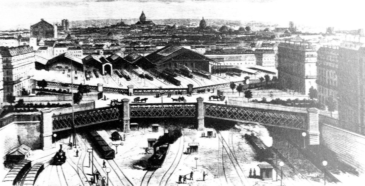 2295 Gare St lazare a Paris en 1900 Archives 作者 不明