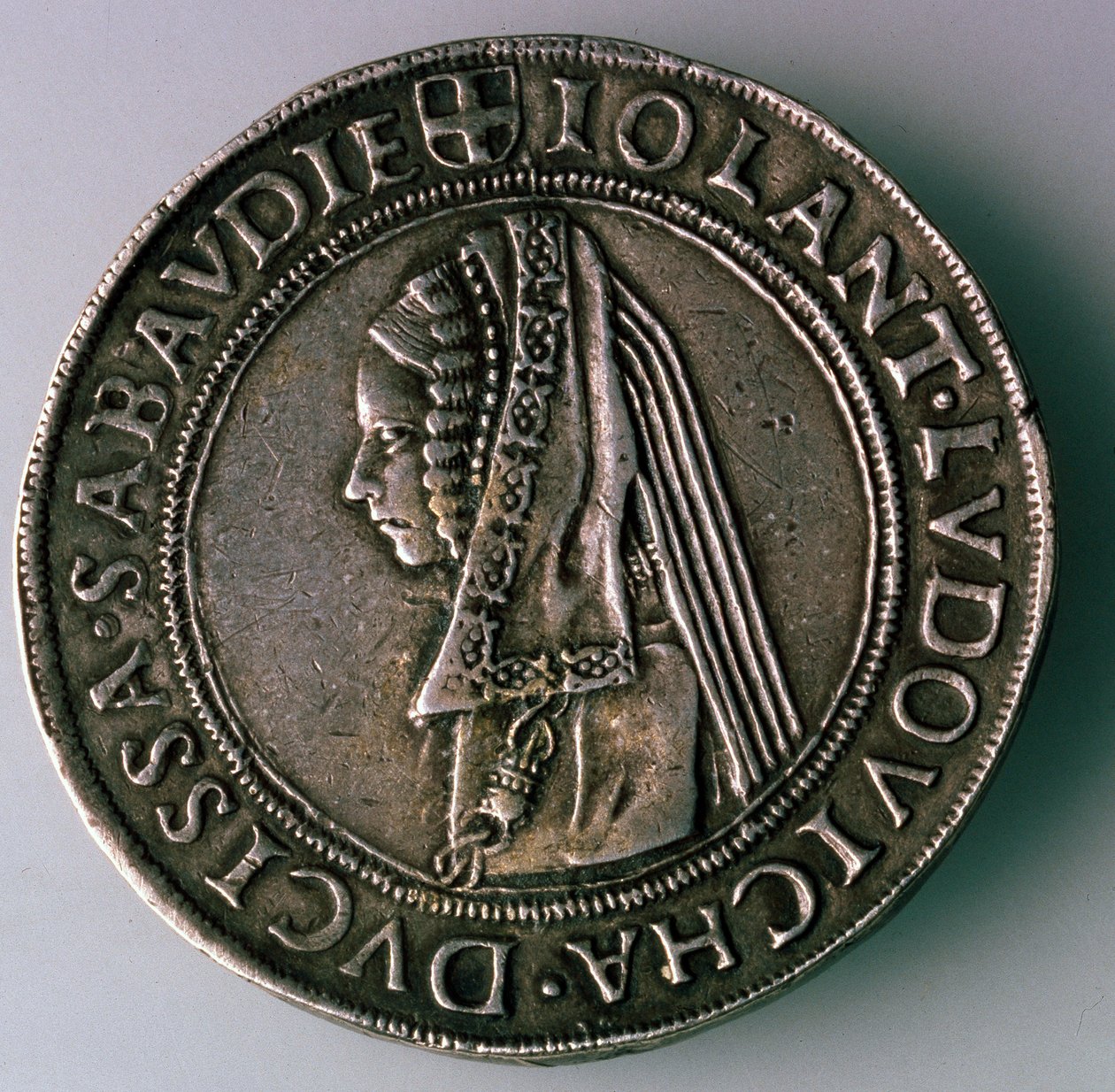 4-Testoon。意大利公国萨沃伊（Duchy Savoy），背面：伊万塔·卢多维卡（Iolanta Ludovica），萨沃伊公爵夫人，1497-1504年 作者 不明