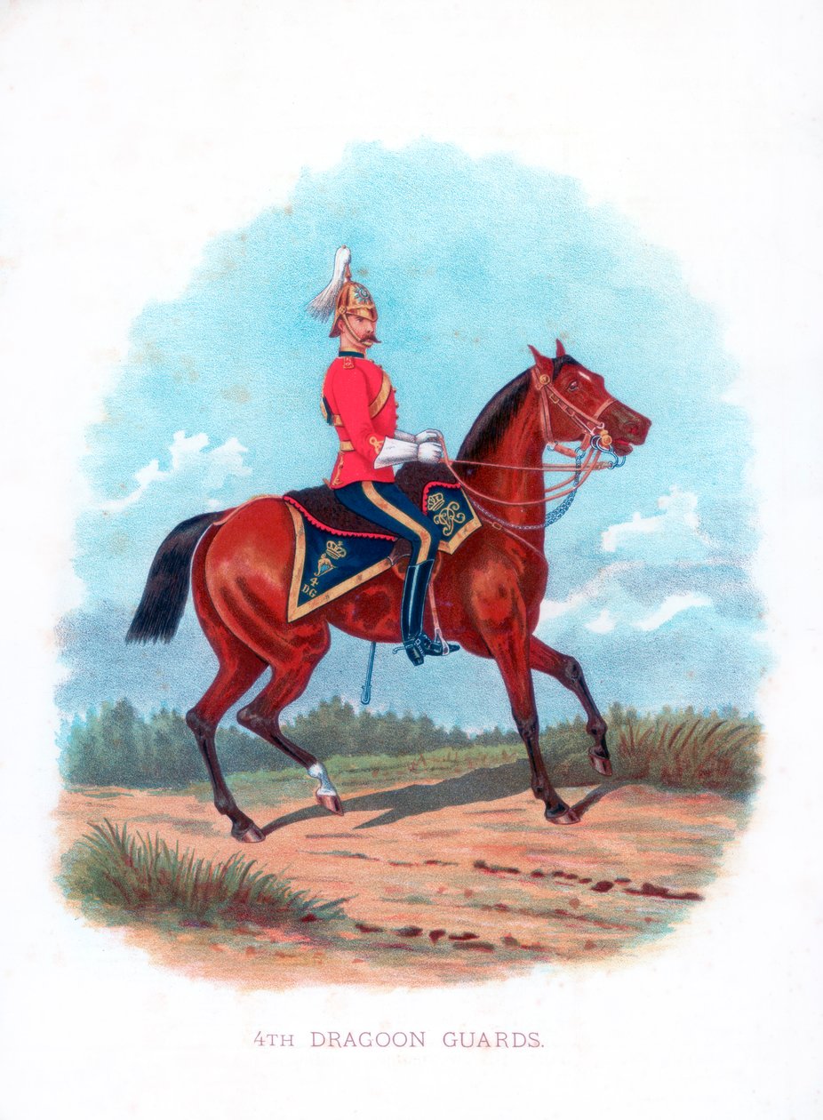 第四龙骑兵卫队，1888年 作者 不明