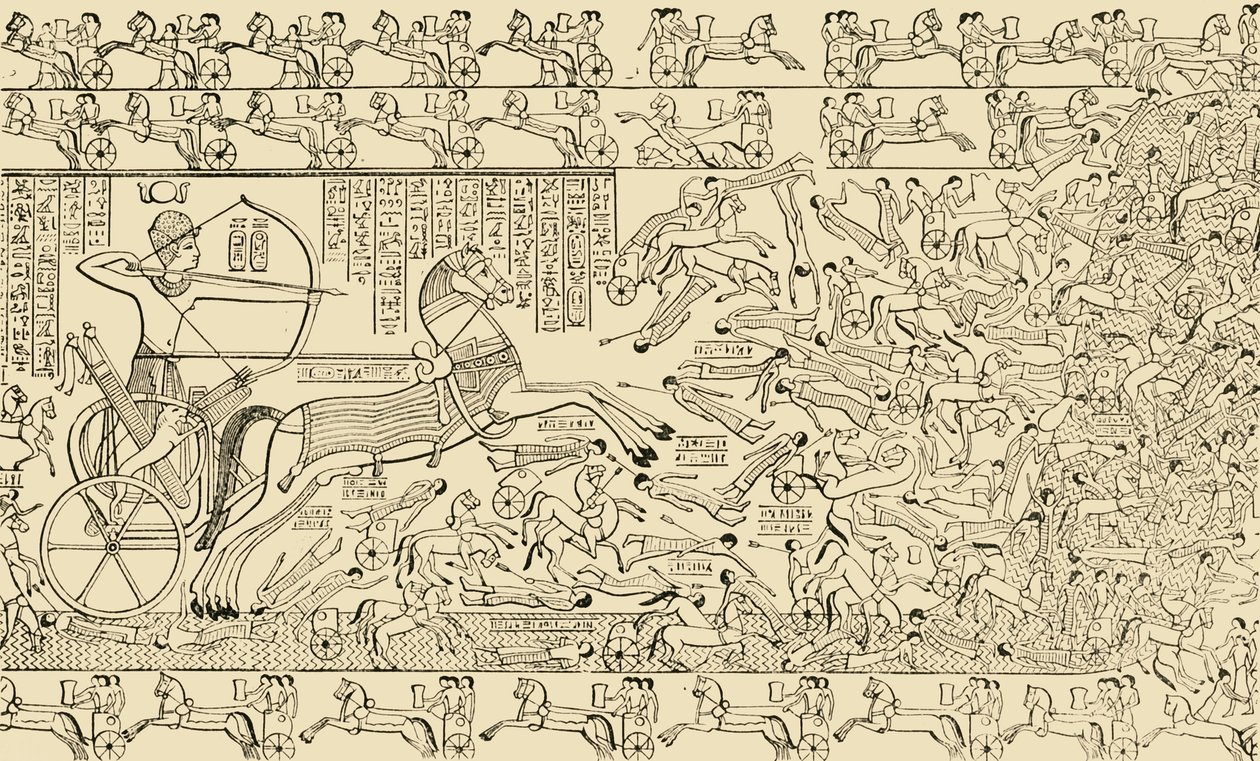 1890年，在拉比西姆（The Ramesum）的底比斯（The Ramesum）举行的一场战斗现场。 作者 不明