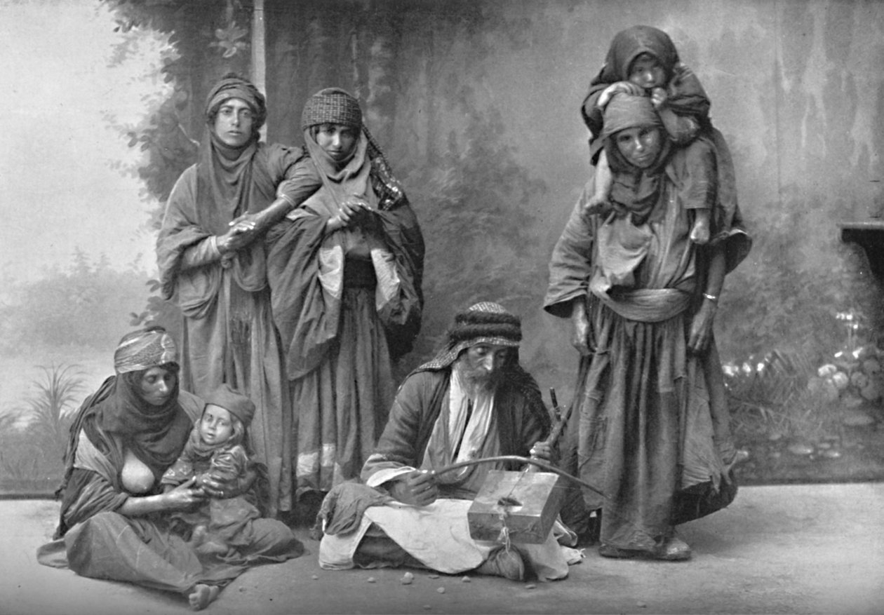 贝都因人音乐家和他的听众，1902年 作者 不明