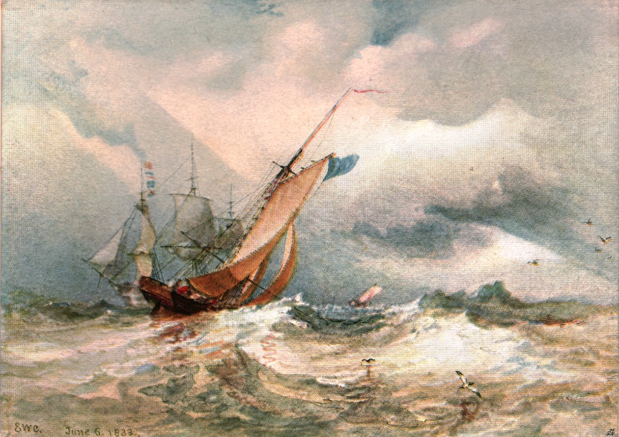 1822年的``微风日&39;&39;（c1900）。 作者 不明