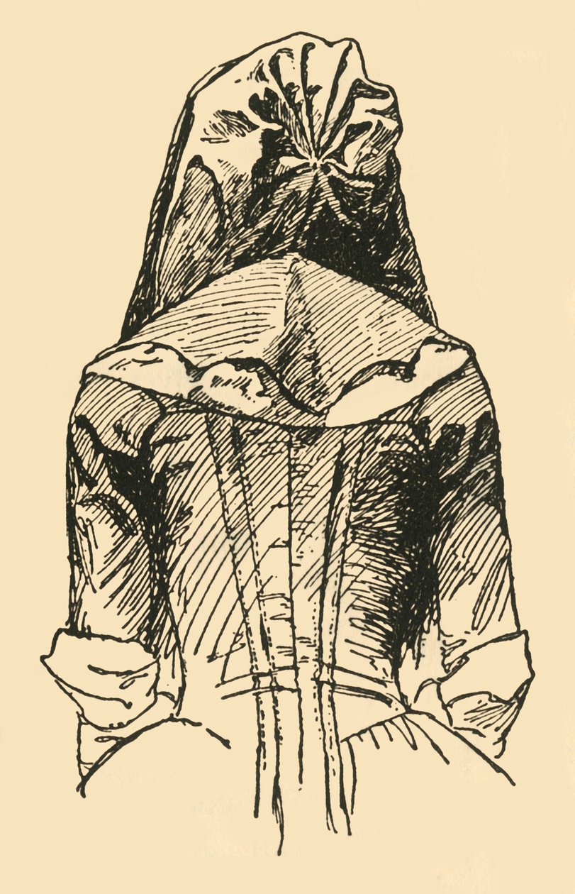 Camlet Hood，取自原始服装，c1702，1937年。 作者 不明