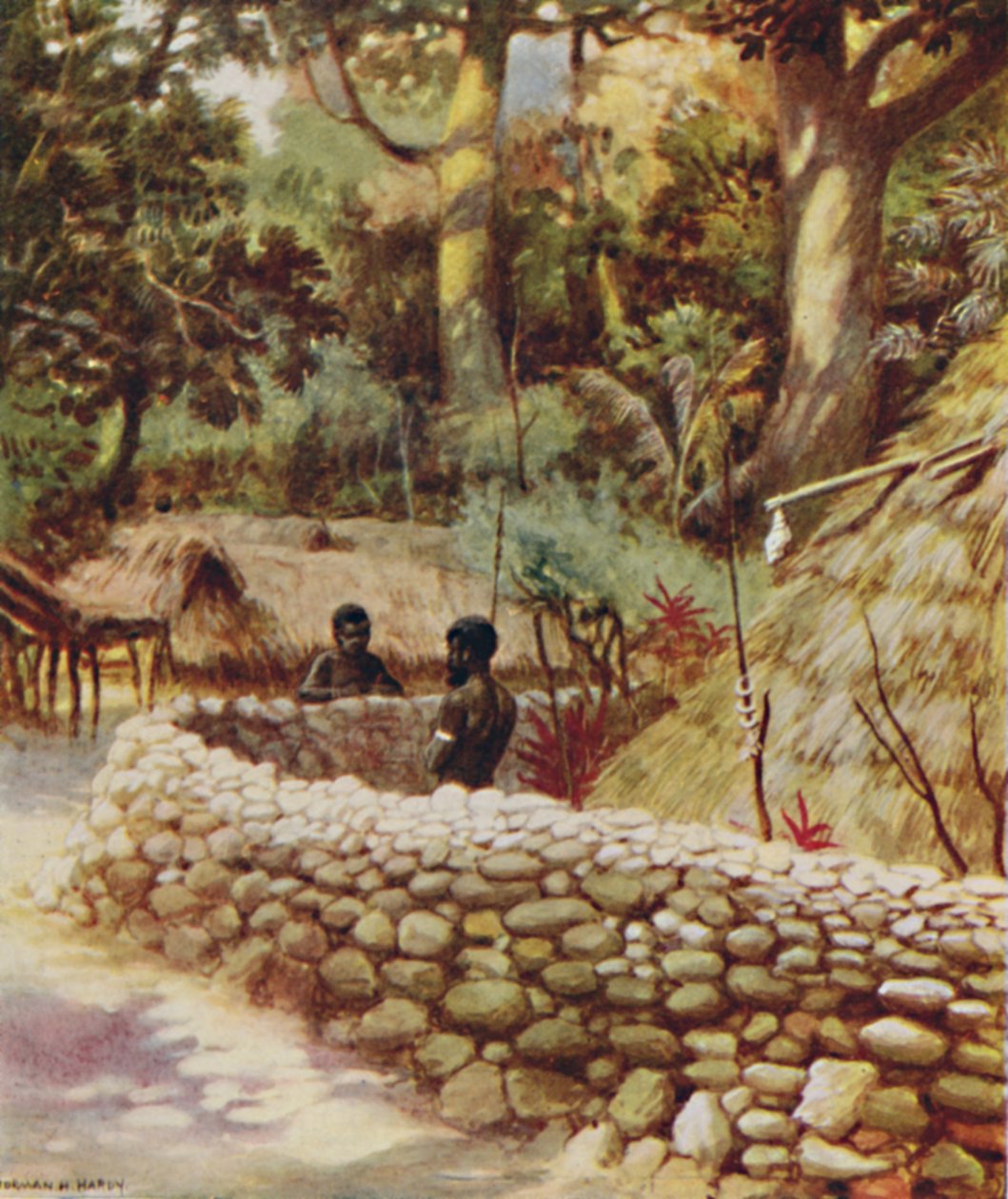 酋长之家，新赫布里底，1923年。 作者 不明