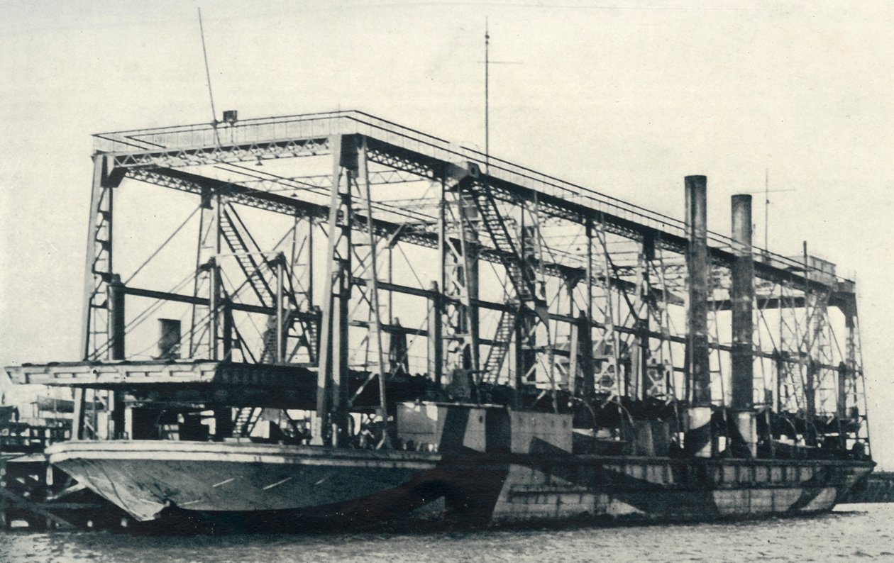 浮动铁路，1922年。 作者 不明