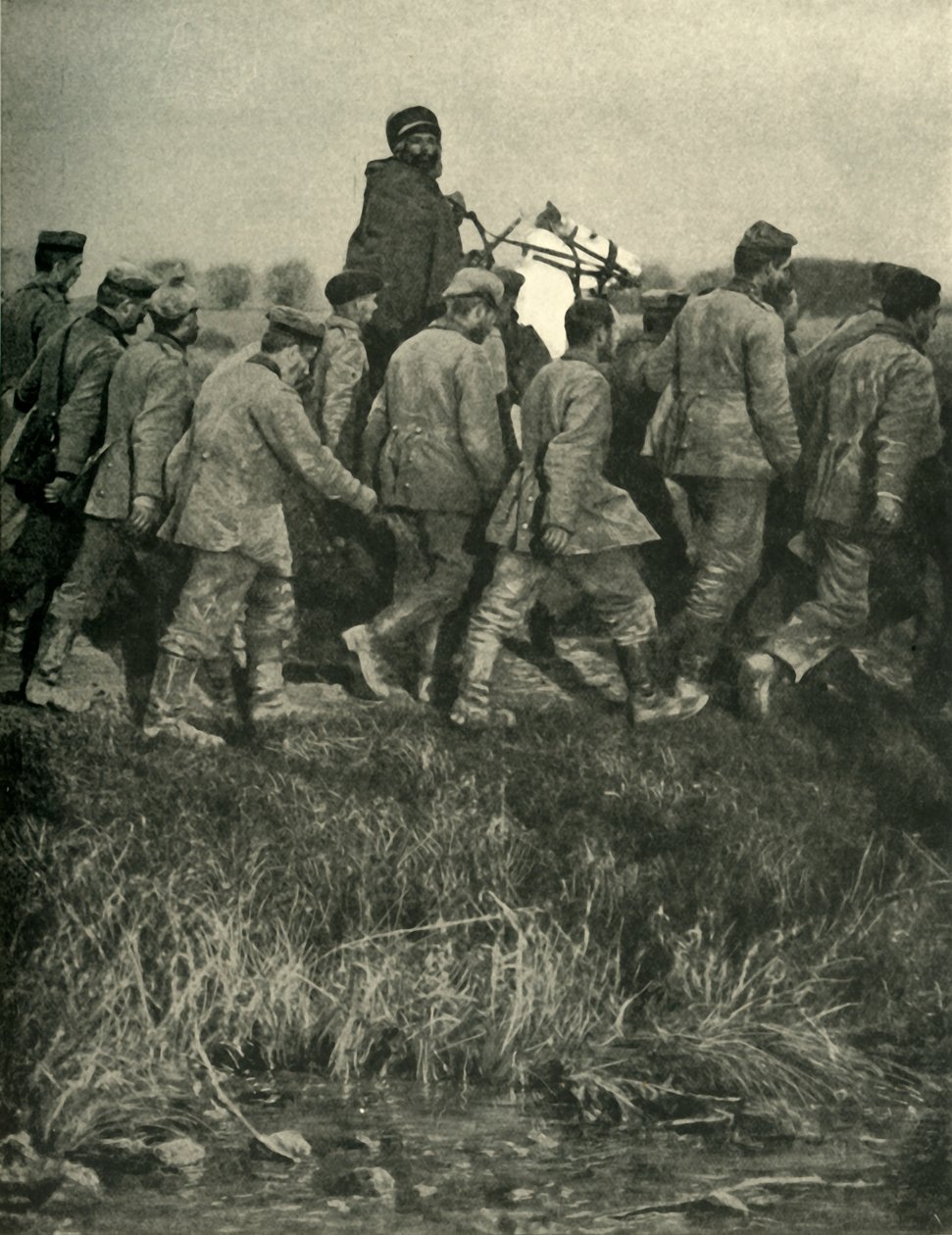 1914年第一次世界大战，法国一名战俘或战争的北非士兵。 作者 不明