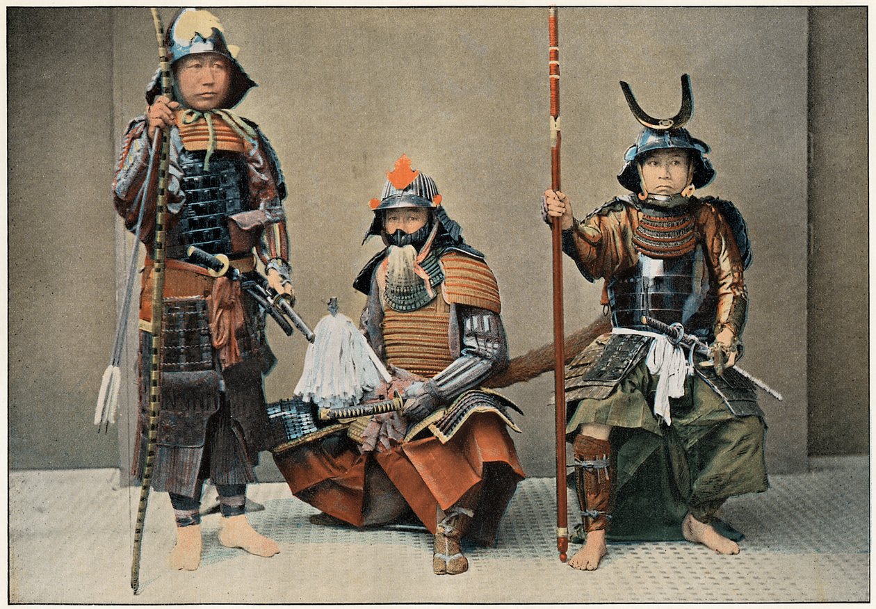 一群武士，c1890 作者 不明