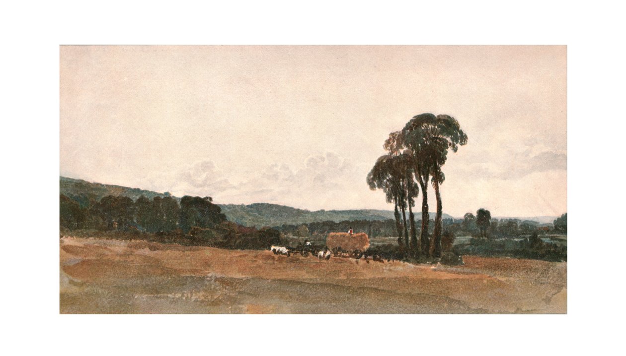收获场景-室外素描，c1900。 作者 不明