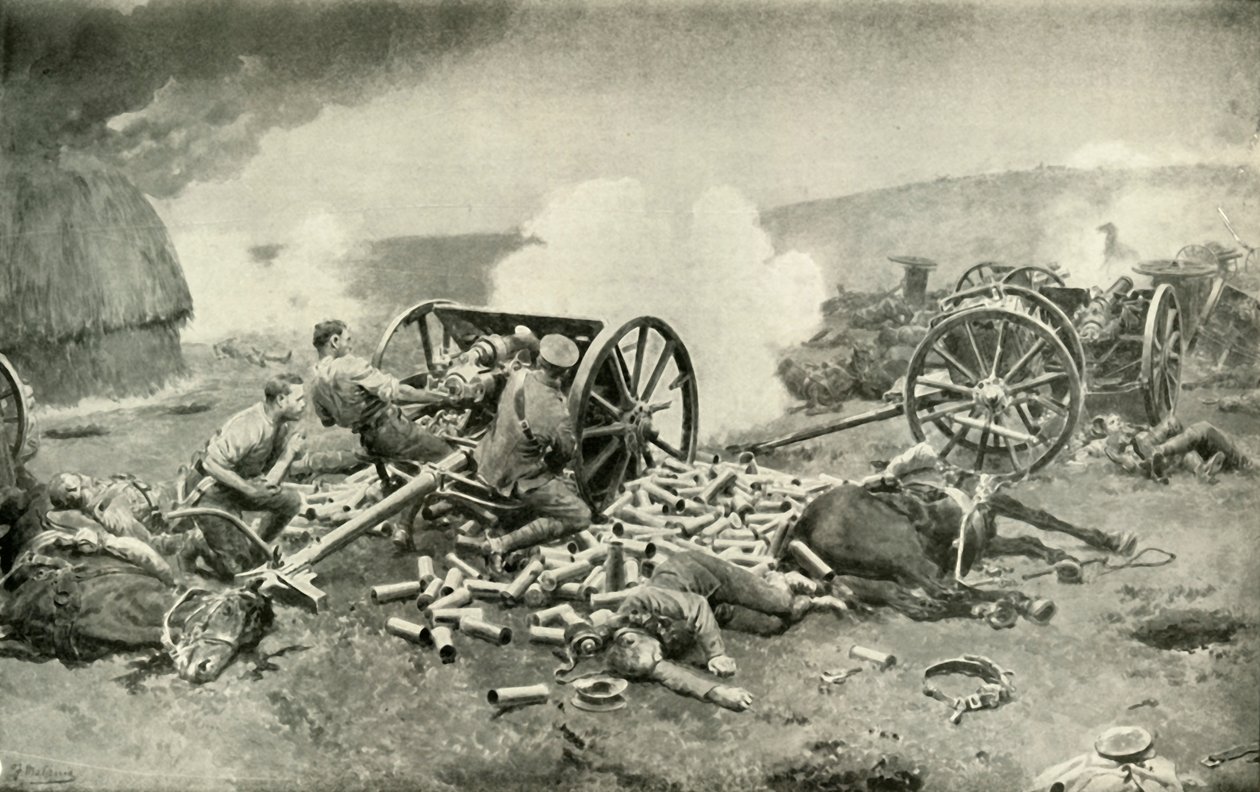 1919年在贡比涅附近的皇家炮兵部队的英勇事迹。 作者 不明