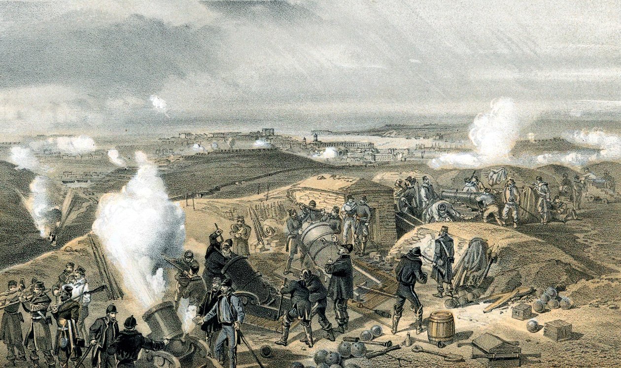 1853-1856年，克里米亚战争，电池火爆的一天 作者 不明