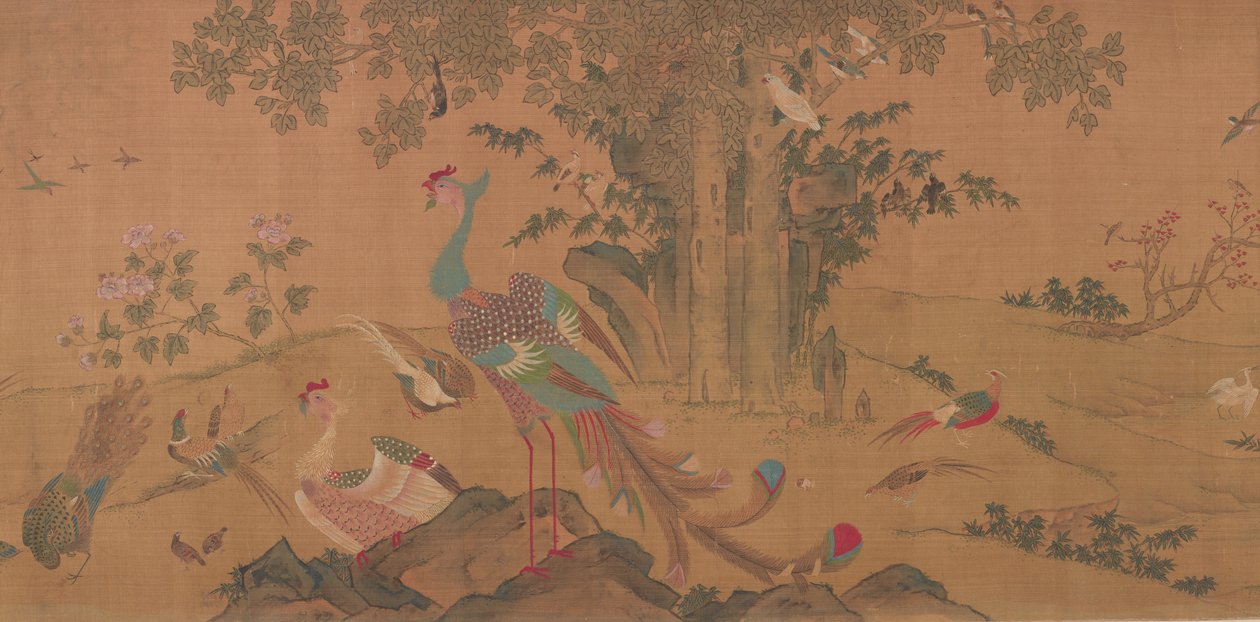 百鸟朝凤》，清代，18世纪。 作者 不明