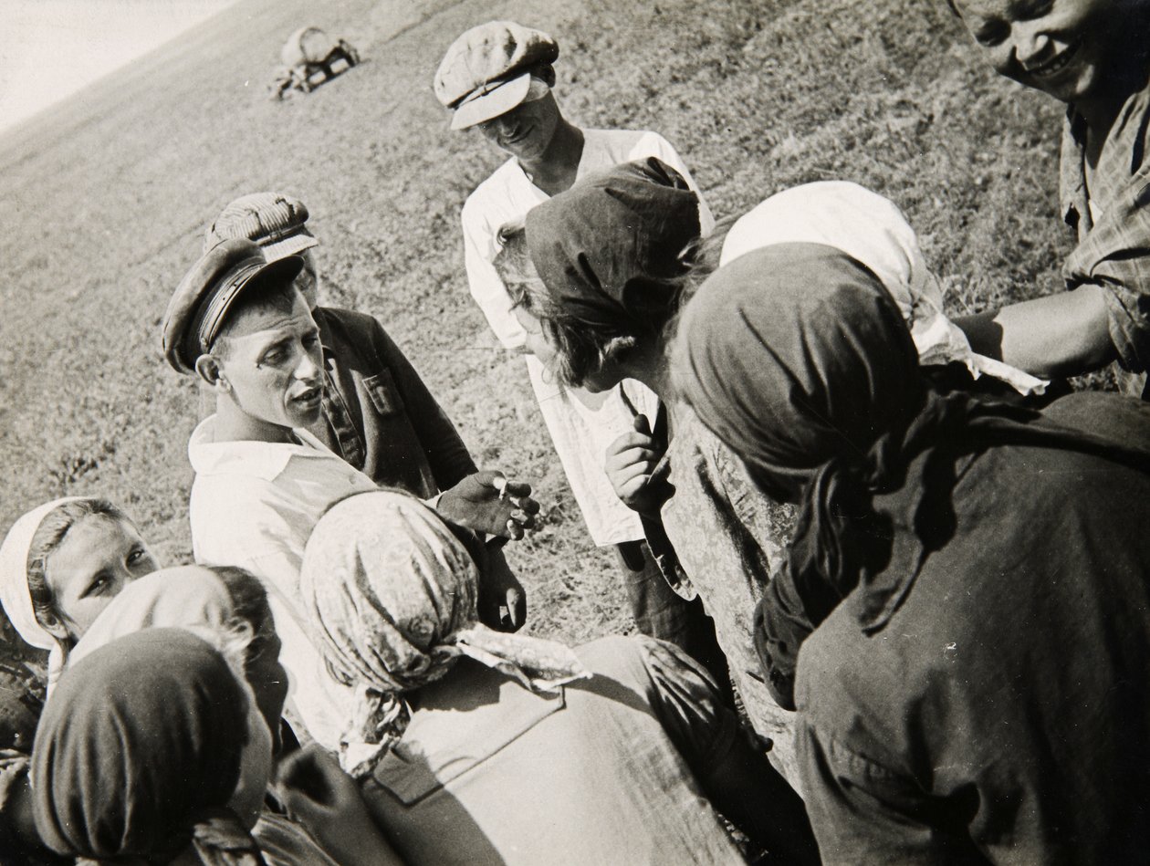 苏联的一个集体农庄小队，1931年休息 作者 不明