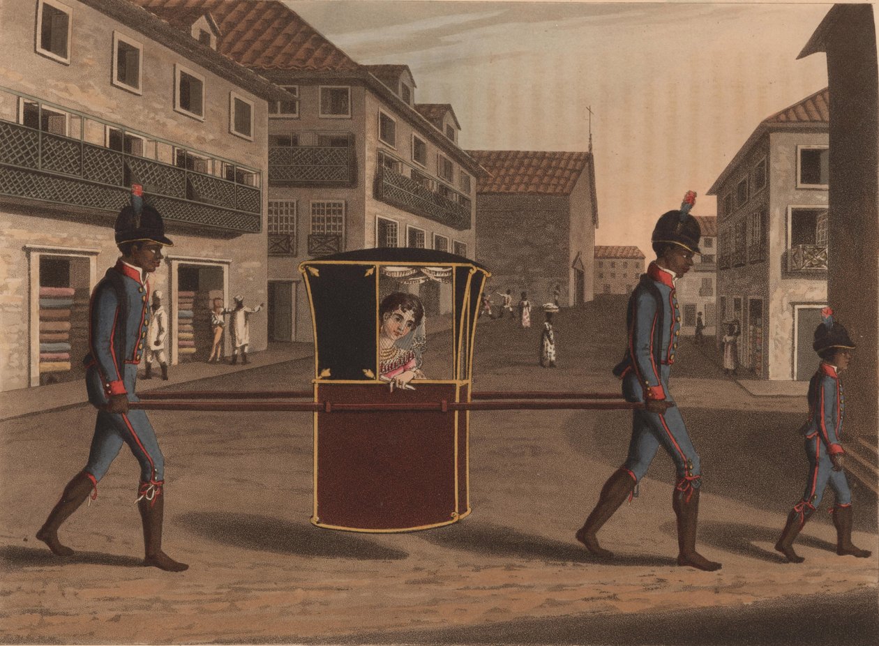1816年，一位要去拜访的女士。 作者 不明