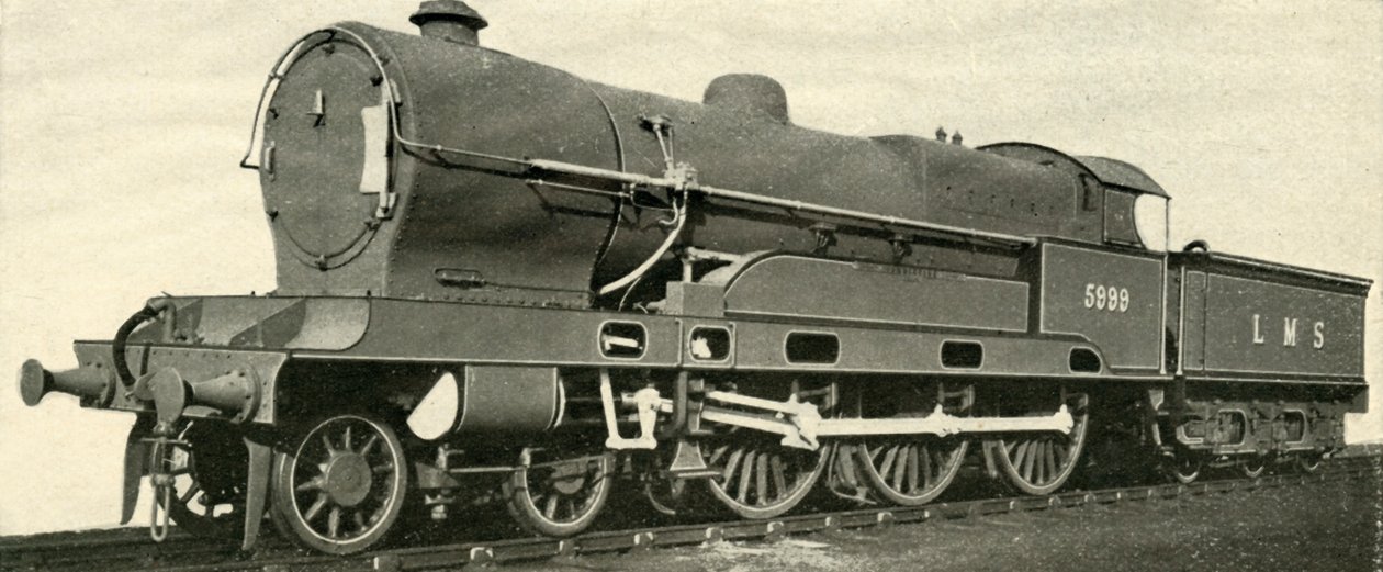 LMS上的领先快递类型-重建的Claughton。，c1930。 作者 不明
