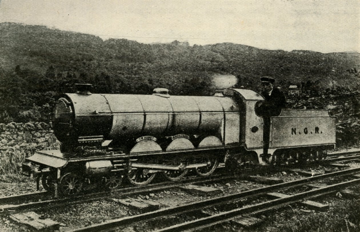 拉文格拉斯和埃斯克代尔铁路的机车，摄于1930年。 作者 不明