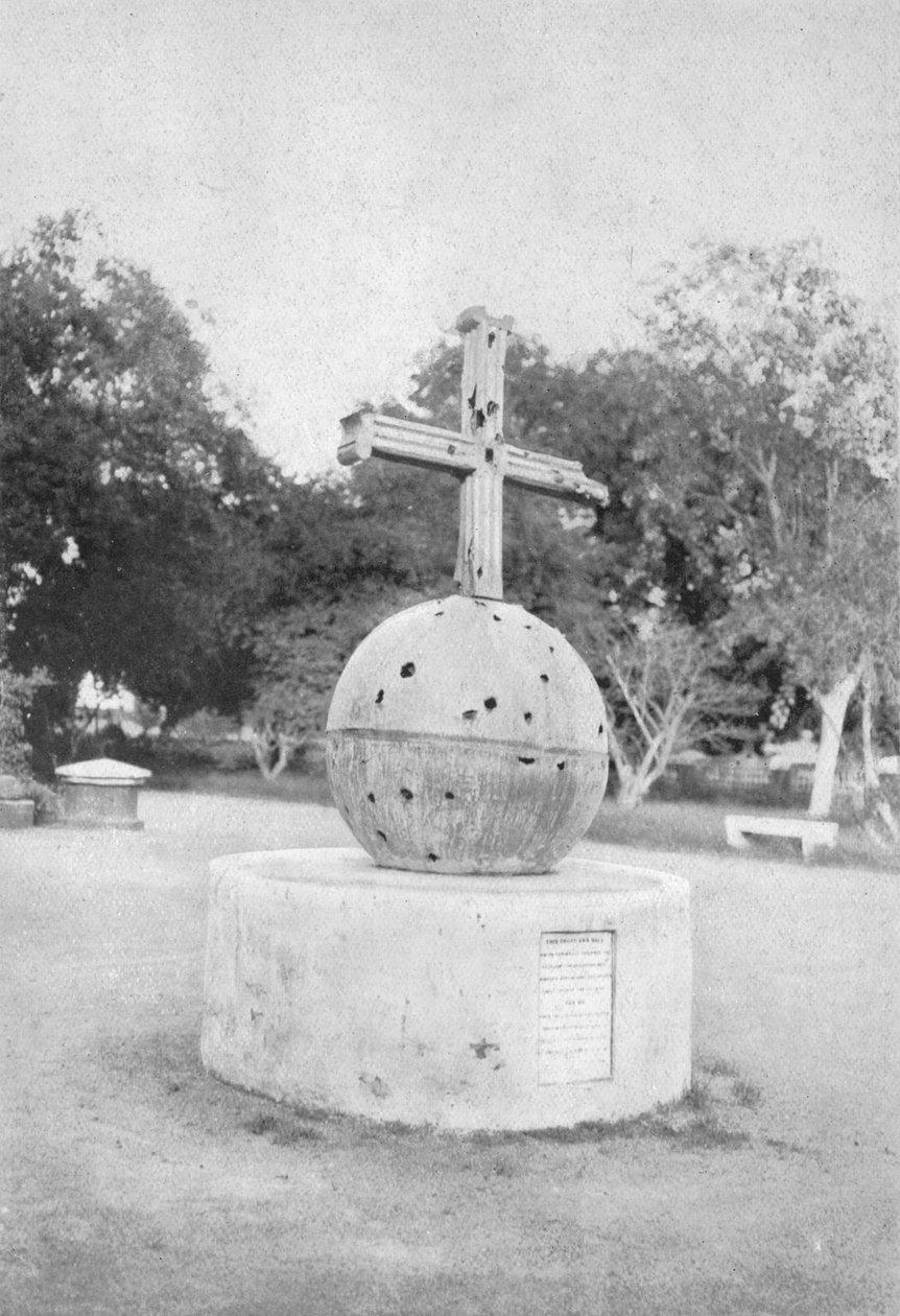 兵变遗物-德里教堂的十字架，建于1910年。 作者 不明