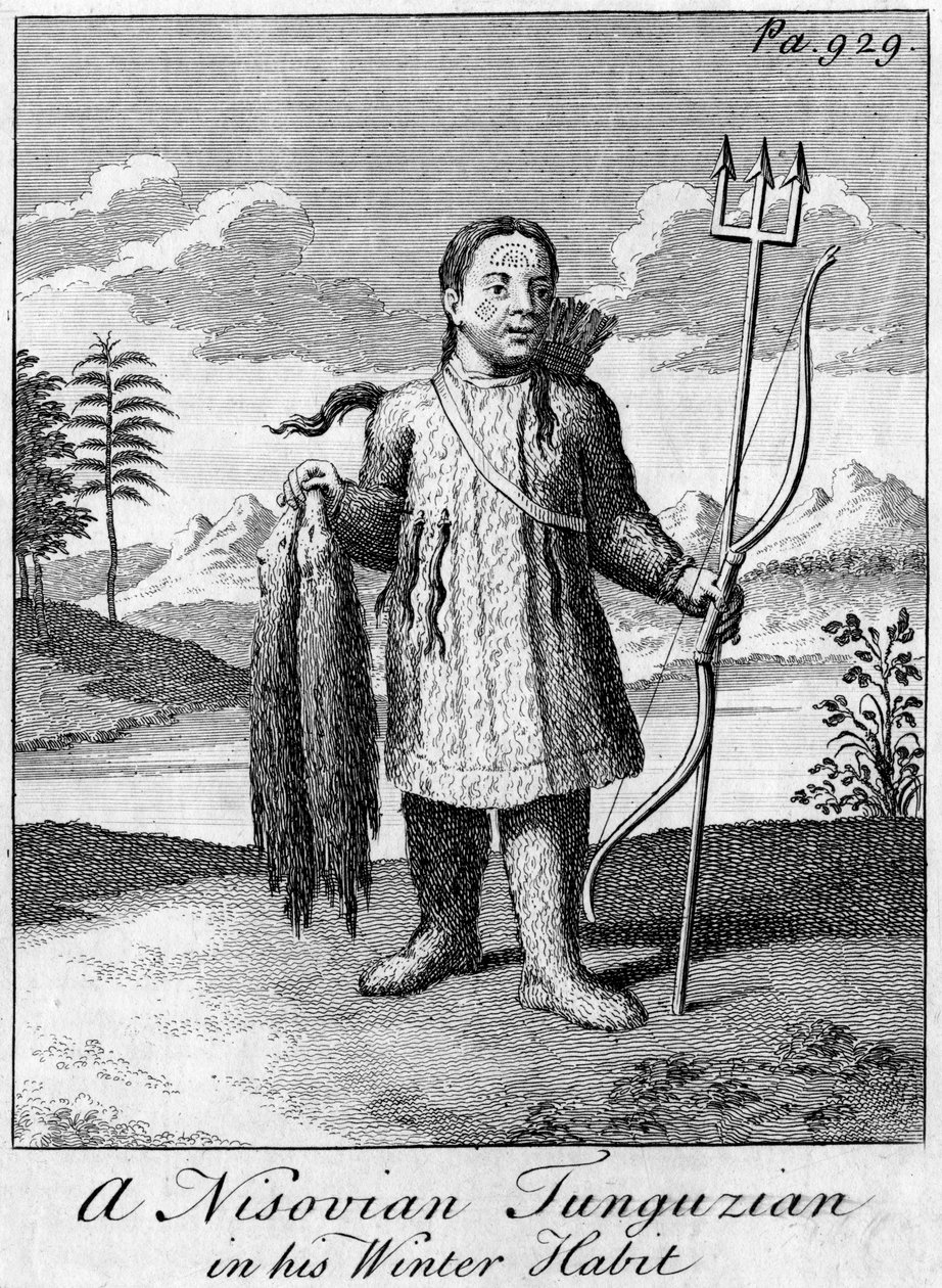 一名18世纪冬季习俗的Nisovian Tunguzian 作者 不明