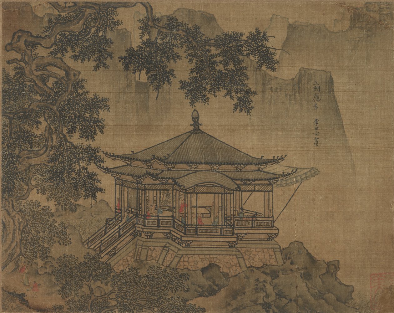 亭阁（1127-1279）。 作者 不明