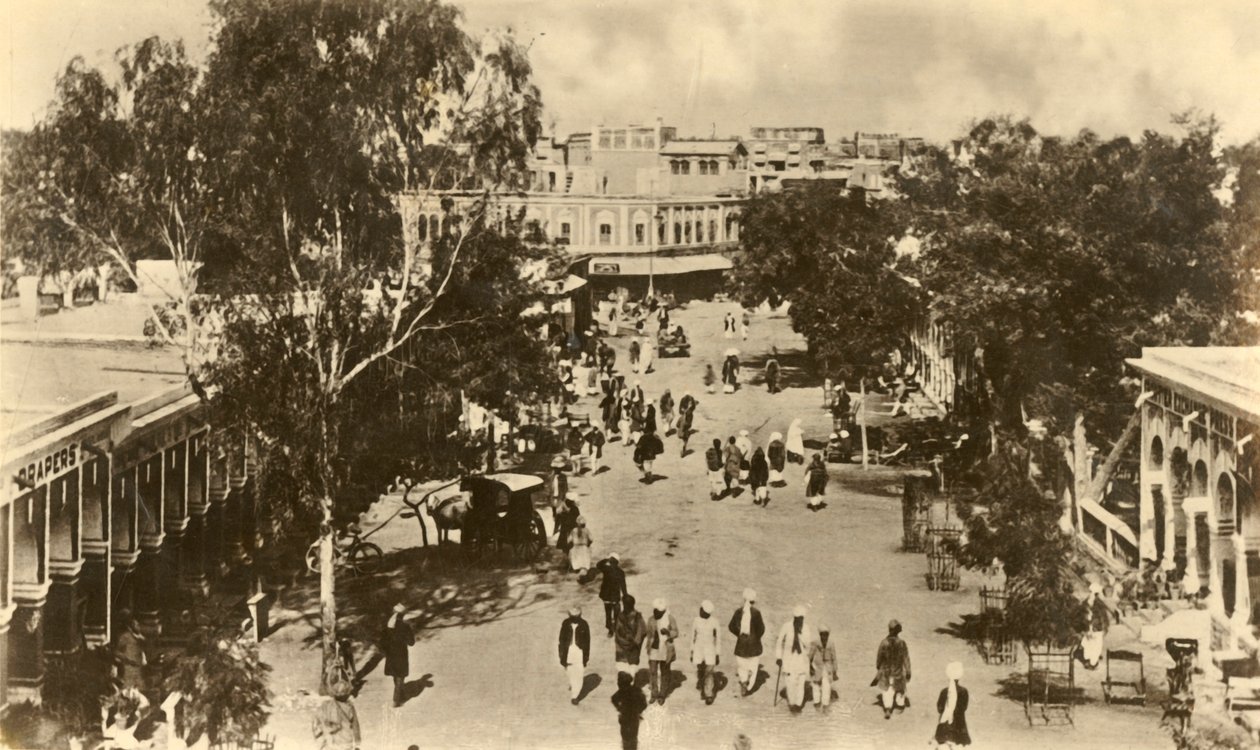 Sadal Bazar的一部分，拉瓦尔品第-取自Massy Gate，c1918-c1939。 作者 不明