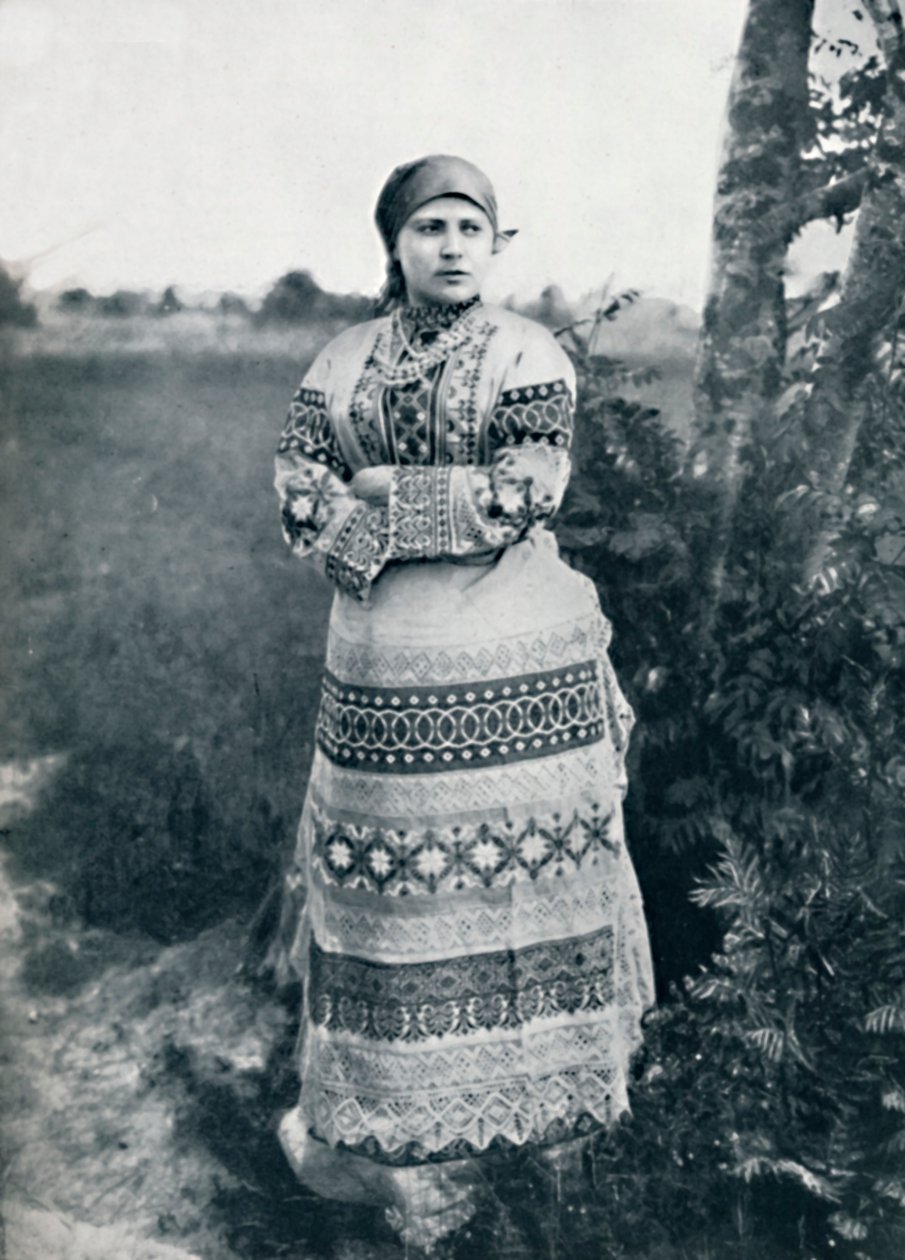 穿着服装的俄国农民，1912年 作者 不明