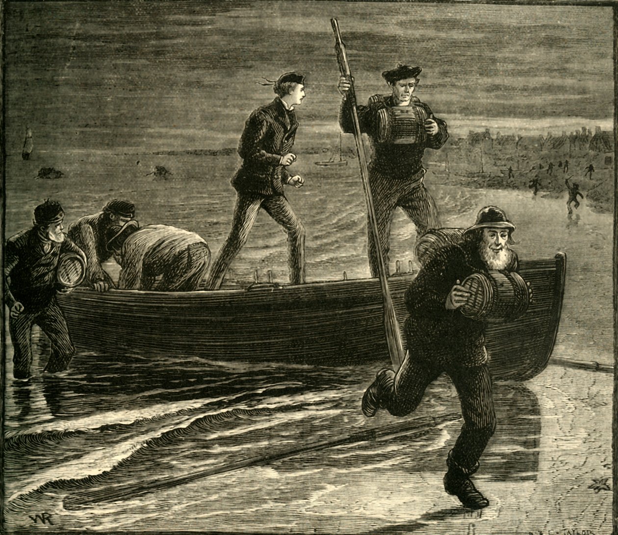 1881年的一次走私探险。 作者 不明