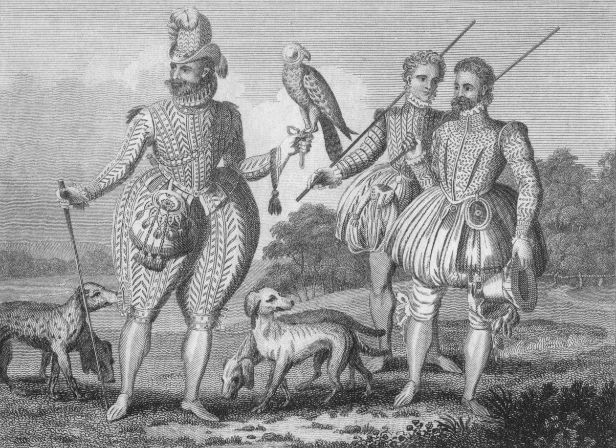 16世纪的运动员，c1798。 作者 不明