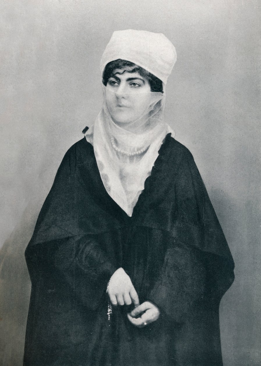 一位穿着户外服装的土耳其女士，1912年 作者 不明