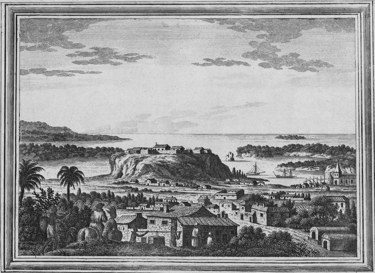 阿卡普尔科避风港的景象，c1768 作者 不明