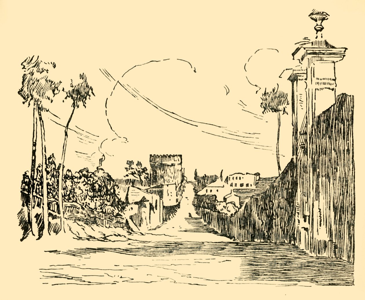 今日关于阿皮亚路的观点，c1930年。 作者 不明