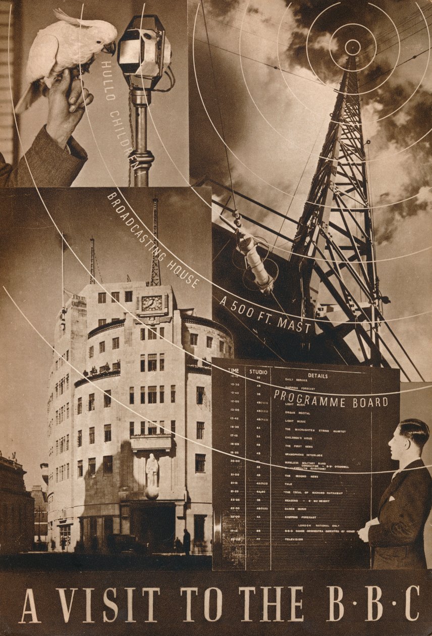 1937年访问英国广播公司 作者 不明