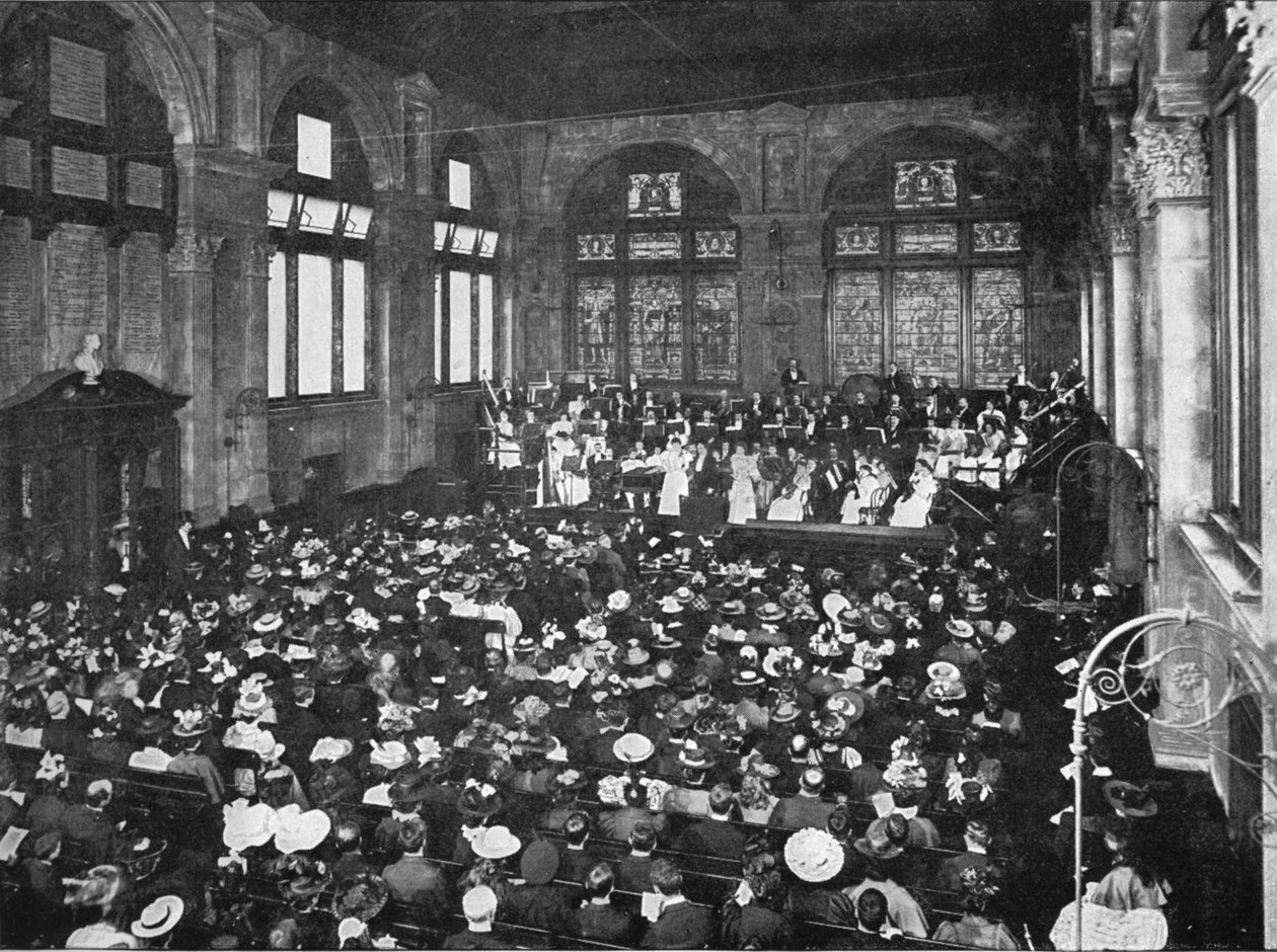 伦敦吉尔霍尔音乐学院的音乐会，c1901 1901年 作者 不明