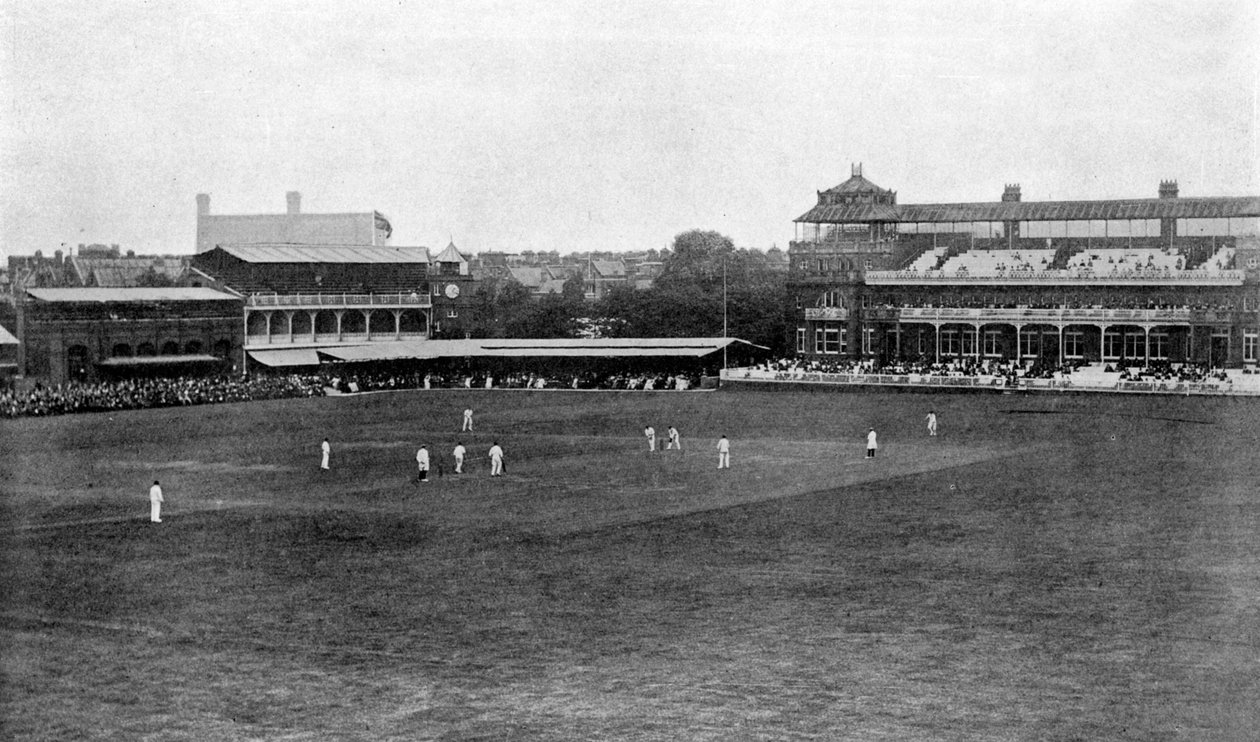1912年在伦敦上议院板球场进行的板球比赛 作者 不明