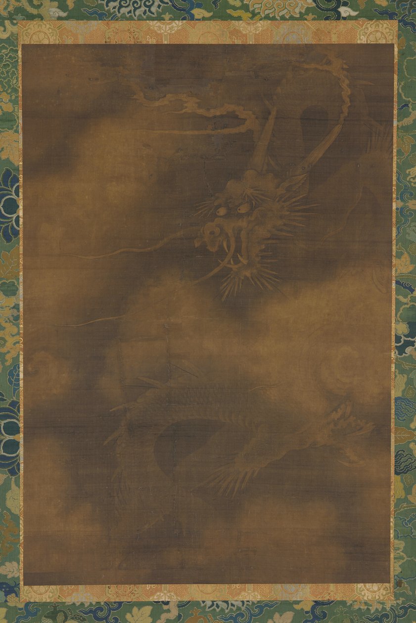 龙与云，明代，1368-1644。 作者 不明