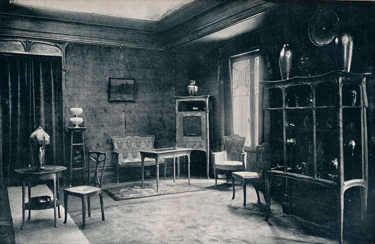 E.Colonna的客厅，1900年 作者 不明
