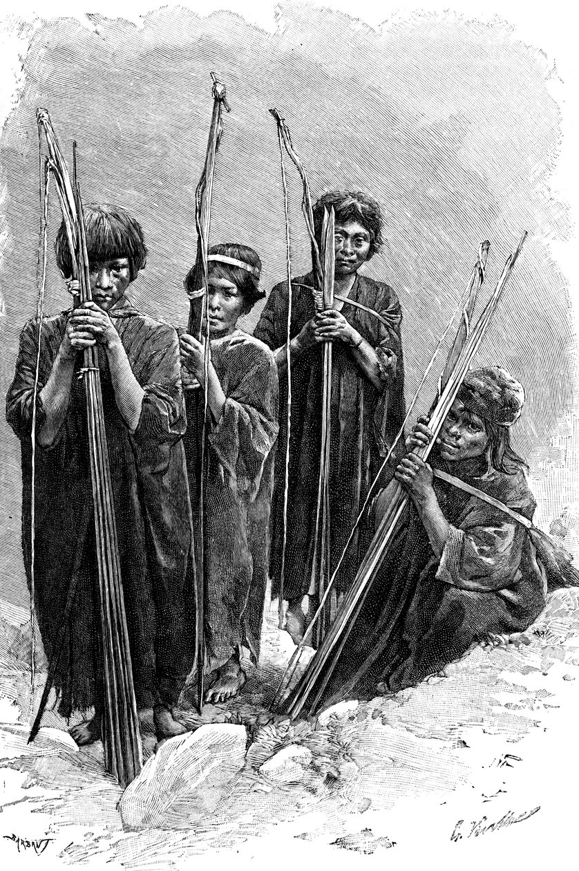 一组Antis Ashaninkas，秘鲁，1895年 作者 不明