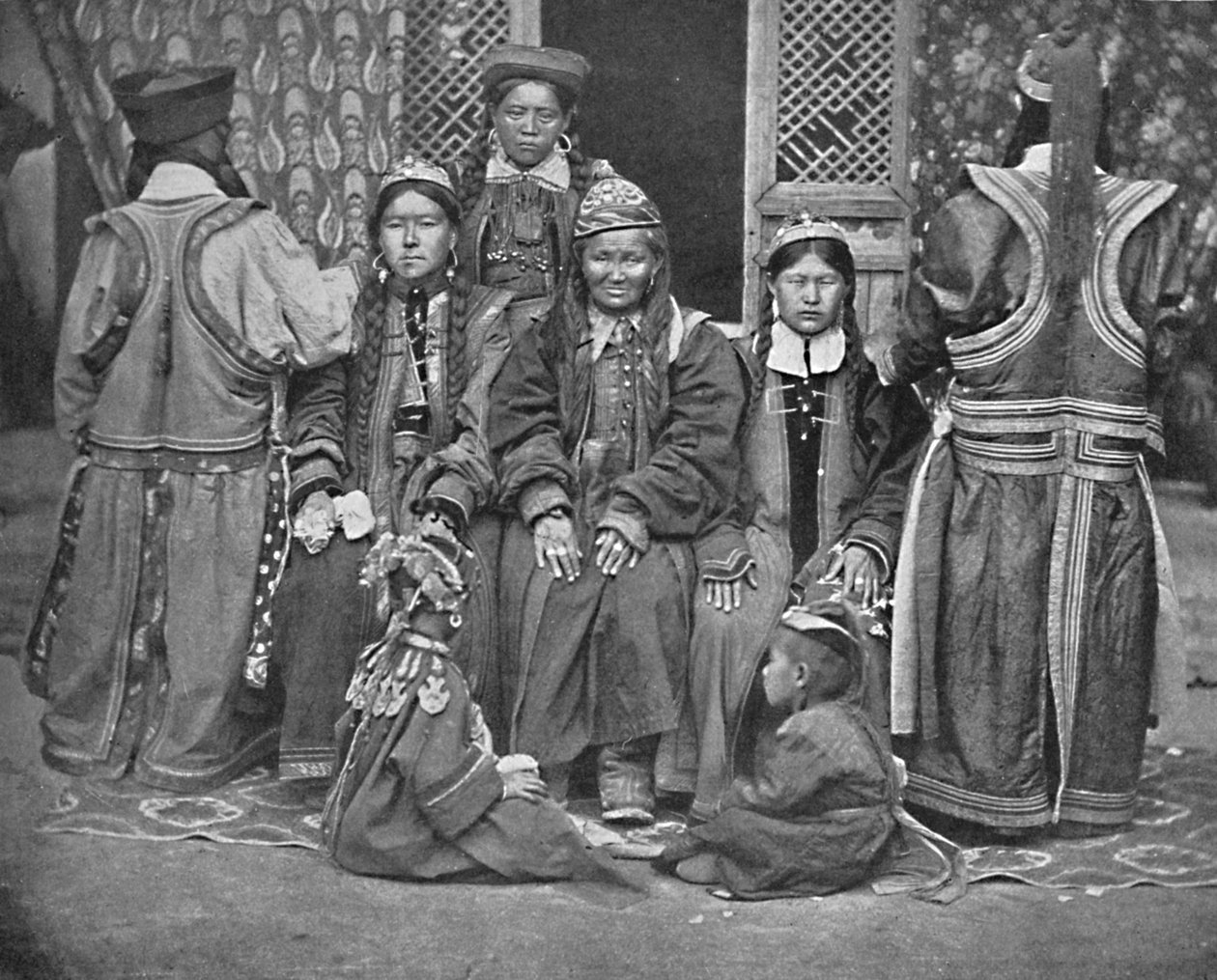 一群蒙古人，1902年 作者 不明
