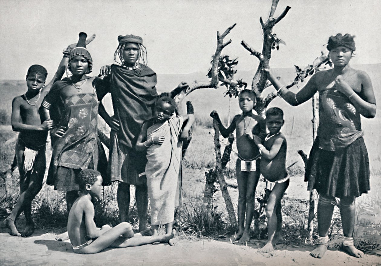 一群祖鲁人，1912年 作者 不明